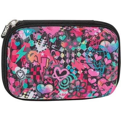 COMIX BRIGHT Maxi-etui met ritssluiting voor kinderen en jongeren, inclusief schrijfwarenset, hoes met grafische print, stijf met ritssluiting, 22 x 5 x 7 cm, roze, casual, Roze, informeel COMIX BRIGHT Maxi-etui met ritssluiting voor kinderen en jongeren, inclusief schrijfwarenset, hoes met grafische print, stijf met ritssluiting, 22 x 5 x 7 cm, roze, casual, Roze, informeel