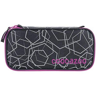 Coocazoo PencilDenzel pennenetui, etui, geodriehoekig vak, vak voor lesrooster, afneembare penhouder, extra vak met ritssluiting, Laserreflect Berry zwart paars, Stijlvol Coocazoo PencilDenzel pennenetui, etui, geodriehoekig vak, vak voor lesrooster, afneembare penhouder, extra vak met ritssluiting, Laserreflect Berry zwart paars, Stijlvol