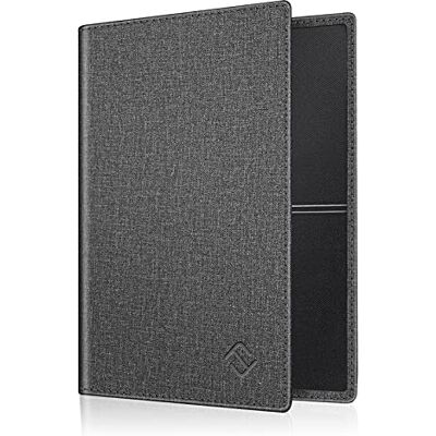 FINTIE Hoes voor Autopapier Voertuig bewijs, Ultraslank Licht Premium Kunstleer Voertuigbewijs Etui Creditcardhouder voor Het Kentekenbewijs Identiteitskaart en Kaarten, Denim Grijs FINTIE Hoes voor Autopapier Voertuig bewijs, Ultraslank Licht Premium Kunstleer Voertuigbewijs Etui Creditcardhouder voor Het Kentekenbewijs Identiteitskaart en Kaarten, Denim Grijs