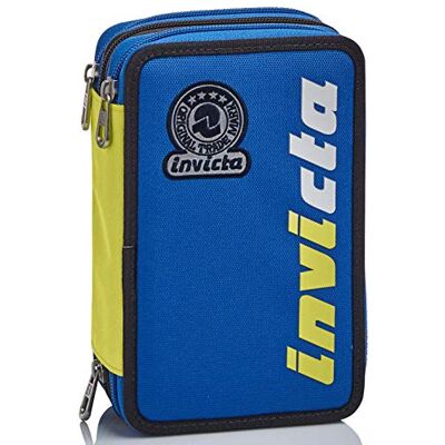 Invicta Etui met 3 vakken, met potloden, pennen, markeringen... basisschool, uniseks, blauw, Taglia Unica, School & Leisure Time, Blauw, School & Vrije tijd Invicta Etui met 3 vakken, met potloden, pennen, markeringen... basisschool, uniseks, blauw, Taglia Unica, School & Leisure Time, Blauw, School & Vrije tijd