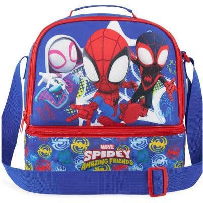 Get Trend Spidey en zijn vrienden koeltas voor kinderen, jongens, dubbel vak, geïsoleerde lunchtas met ritssluiting en verstelbare riem, voor school of picknick, cadeau voor kinderen (Multi Spidey) Get Trend Spidey en zijn vrienden koeltas voor kinderen, jongens, dubbel vak, geïsoleerde lunchtas met ritssluiting en verstelbare riem, voor school of picknick, cadeau voor kinderen (Multi Spidey)