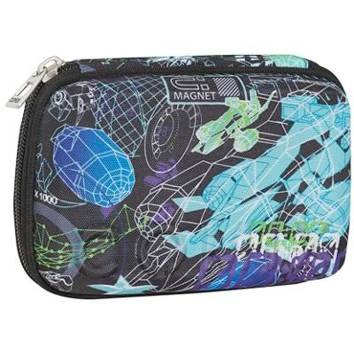 COMIX Maxi-etui met ritssluiting – etui met ritssluiting voor kinderen en jongens, inclusief pennen, potloden en viltstiften, 21 x 6,5 x 14,5 cm, blauw en zwart, groen, casual, Groen, informeel COMIX Maxi-etui met ritssluiting – etui met ritssluiting voor kinderen en jongens, inclusief pennen, potloden en viltstiften, 21 x 6,5 x 14,5 cm, blauw en zwart, groen, casual, Groen, informeel