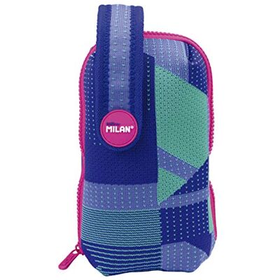 MILAN Set bestaande uit een etui met inhoud van breiwerk, lila en groen, 19 cm, paars en groen, 19 cm, mapje MILAN Set bestaande uit een etui met inhoud van breiwerk, lila en groen, 19 cm, paars en groen, 19 cm, mapje