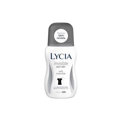 Lycia Invisible Fast Dry Anti-geur Anti-Macchie Roll-On 50 ml Lycia Invisible Fast Dry Anti-geur Anti-Macchie Roll-On 50 ml
