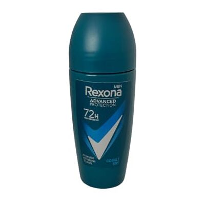 Rexona Men Men Maximum Protection Roll-On Cobalt Dry anti-transpirant deodorant met bescherming tegen overmatig zweten en lichaamsgeur, 50 ml, 6 stuks Rexona Men Men Maximum Protection Roll-On Cobalt Dry anti-transpirant deodorant met bescherming tegen overmatig zweten en lichaamsgeur, 50 ml, 6 stuks