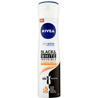 NIVEA Men Black & White Invisible Anti-Perspirant Deodorant Spray 125 ml NIVEA Men Black & White Invisible Anti-Perspirant Deodorant Spray 125 ml