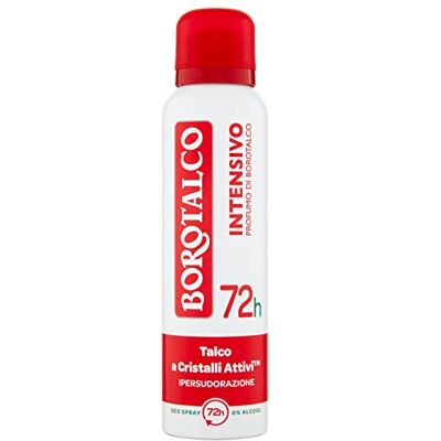 Borotalco gerichte verzorgingsspray voor gebruikers die een snel gebaar zoeken voor snel gebruik met gelijkmatige verdeling Borotalco gerichte verzorgingsspray voor gebruikers die een snel gebaar zoeken voor snel gebruik met gelijkmatige verdeling