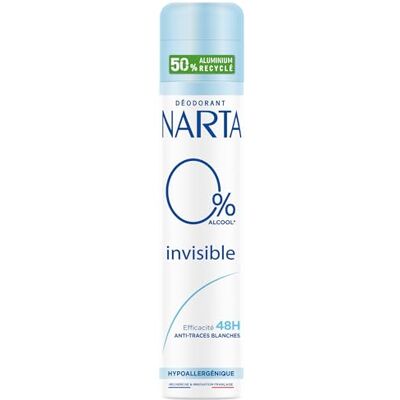 Narta Onzichtbare deodorant spray 0% 200 ml Narta Onzichtbare deodorant spray 0% 200 ml