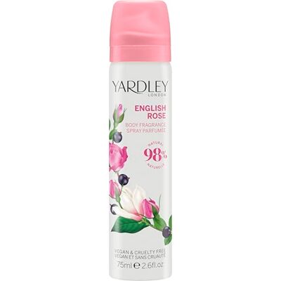 Yardley English Rose Deodorant Spray voor dames, 75 ml Yardley English Rose Deodorant Spray voor dames, 75 ml