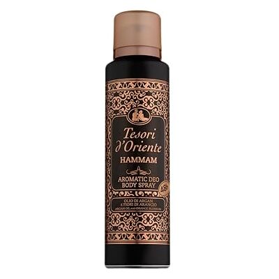 Tesori d'Oriente Hammam aromatische deodorant spray, contrasteert slechte geuren tot 48 uur, fruitige geur, dermatologisch getest, 150 ml Tesori d'Oriente Hammam aromatische deodorant spray, contrasteert slechte geuren tot 48 uur, fruitige geur, dermatologisch getest, 150 ml