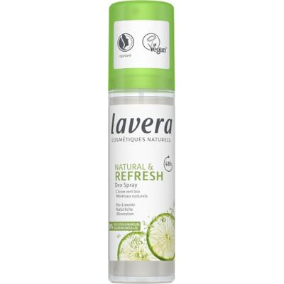 lavera Deo Spray Natural & Refresh – 0% aluminiumzouten – veganistisch – betrouwbare deodorantbescherming 48 uur – gecertificeerde natuurlijke cosmetica – biologische limoen en natuurlijke mineralen lavera Deo Spray Natural & Refresh – 0% aluminiumzouten – veganistisch – betrouwbare deodorantbescherming 48 uur – gecertificeerde natuurlijke cosmetica – biologische limoen en natuurlijke mineralen