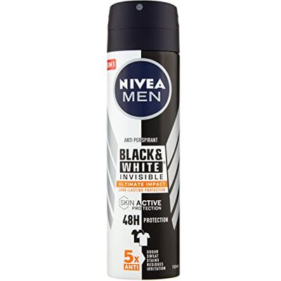 NIVEA MEN Black & White Invisible Ultimate Protection Spray 125 g NIVEA MEN Black & White Invisible Ultimate Protection Spray 125 g