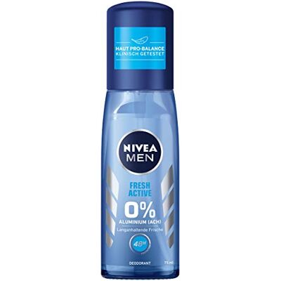 NIVEA MEN Fresh Active Deo 3 stuks (3 x 75 ml), deodorant zonder aluminium met waardevolle zee-extracten, deodorant met 48 uur bescherming, verzorgt de huid NIVEA MEN Fresh Active Deo 3 stuks (3 x 75 ml), deodorant zonder aluminium met waardevolle zee-extracten, deodorant met 48 uur bescherming, verzorgt de huid