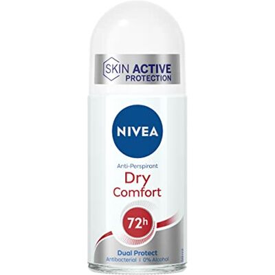 NIVEA Deo Roll On Dry Comfort 6 x 50 ml en Soft Mini crème voor lichaam, gezicht en handen, 25 g, gratis set met deodorant voor dames en heren en veelzijdige vochtinbrengende crème, set NIVEA Deo Roll On Dry Comfort 6 x 50 ml en Soft Mini crème voor lichaam, gezicht en handen, 25 g, gratis set met deodorant voor dames en heren en veelzijdige vochtinbrengende crème, set