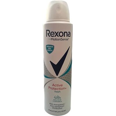 Rexona Active Shield Fresh Deospray voor dames, met aluminium, 6 stuks, 150 ml Rexona Active Shield Fresh Deospray voor dames, met aluminium, 6 stuks, 150 ml