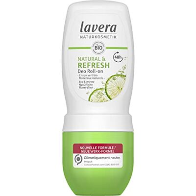 lavera Deo Roll-on Natural & Refresh 0% aluminiumzouten veganistisch betrouwbare deodorantbescherming 48 uur gecertificeerde natuurlijke cosmetica biologische limoen en natuurlijke mineralen lavera Deo Roll-on Natural & Refresh 0% aluminiumzouten veganistisch betrouwbare deodorantbescherming 48 uur gecertificeerde natuurlijke cosmetica biologische limoen en natuurlijke mineralen