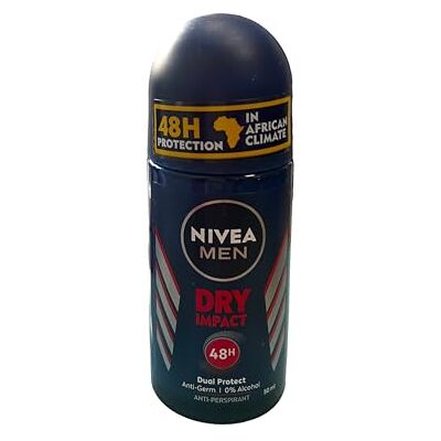NIVEA Men Dry Impact Spray 6 x 50 ml NIVEA Men Dry Impact Spray 6 x 50 ml