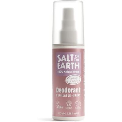 Salt Of the Earth Natuurlijke Deodorant Spray van , lavendel & vanille Veganistisch, Langdurige Bescherming, Navulbaar, Leaping Bunny Goedgekeurd, Geproduceerd in het VK 100 ml Salt Of the Earth Natuurlijke Deodorant Spray van , lavendel & vanille Veganistisch, Langdurige Bescherming, Navulbaar, Leaping Bunny Goedgekeurd, Geproduceerd in het VK 100 ml