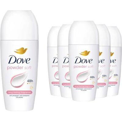 Dove 6 x Deodorant Roll-On Powder 50 ml Multipack Dove 6 x Deodorant Roll-On Powder 50 ml Multipack