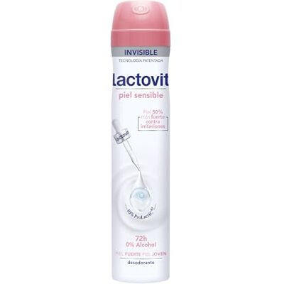 Lactovit Extra zachte deodorant voor de gevoelige huid met Lactoprotect-microcapsules, 0% alcohol, anti-irritatie en 48 uur effectiviteit Lactovit Extra zachte deodorant voor de gevoelige huid met Lactoprotect-microcapsules, 0% alcohol, anti-irritatie en 48 uur effectiviteit