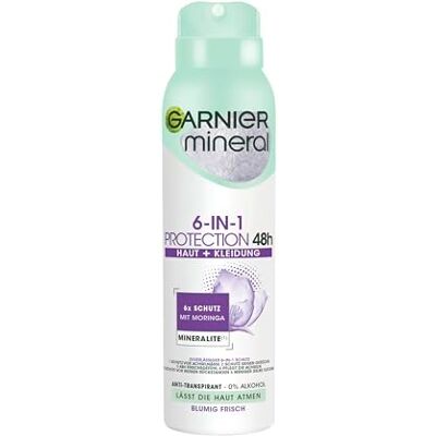 Garnier Deospray, intensieve bescherming tegen lichaamsgeur en okselvocht, minerale bescherming 5 Garnier Deospray, intensieve bescherming tegen lichaamsgeur en okselvocht, minerale bescherming 5