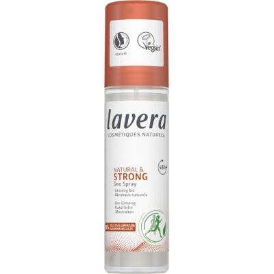 lavera Deo Spray Natural & Strong – 0% aluminiumzouten – veganistisch – betrouwbare deodorantbescherming 48 uur – gecertificeerde natuurlijke cosmetica – biologische ginseng en natuurlijke mineralen – lavera Deo Spray Natural & Strong – 0% aluminiumzouten – veganistisch – betrouwbare deodorantbescherming 48 uur – gecertificeerde natuurlijke cosmetica – biologische ginseng en natuurlijke mineralen –