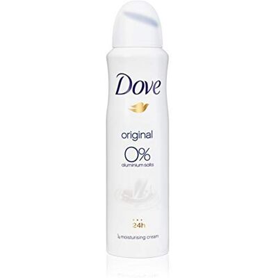 Dove Deodorant-spray voor dames, 0% aluminium, 150 ml Dove Deodorant-spray voor dames, 0% aluminium, 150 ml