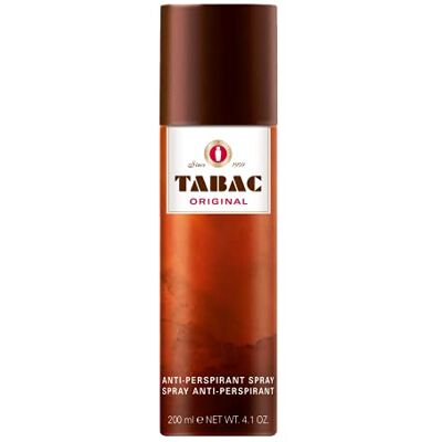 Tabac Original Tabac® Original Deodorant anti-perspirant spray met de onmiskenbare geur van remt okselzweet voorkomt betrouwbaar lichaamsgeur origineel sinds 1959 200 ml Tabac Original Tabac® Original Deodorant anti-perspirant spray met de onmiskenbare geur van remt okselzweet voorkomt betrouwbaar lichaamsgeur origineel sinds 1959 200 ml