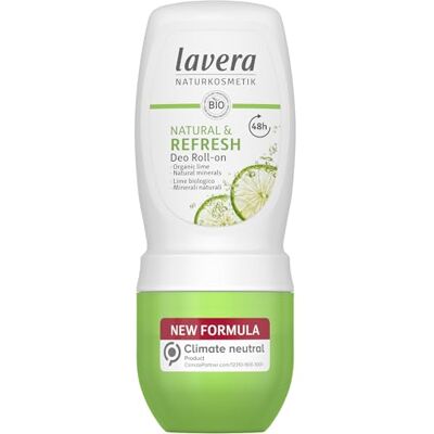 lavera Deodorant Roll-on NATURAL & REFRESH 48 uur veganistisch natuurlijke cosmetica biologische limoen en natuurlijke mineralen zonder aluminium betrouwbare bescherming voor een fris gevoel lavera Deodorant Roll-on NATURAL & REFRESH 48 uur veganistisch natuurlijke cosmetica biologische limoen en natuurlijke mineralen zonder aluminium betrouwbare bescherming voor een fris gevoel