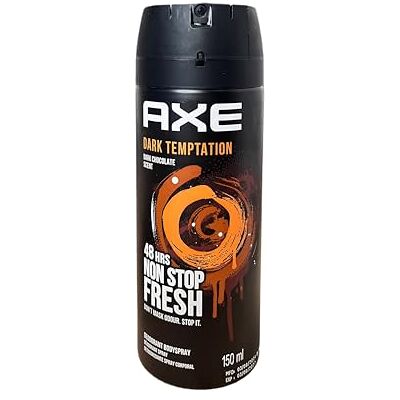 AXE Dark Temptation deodorant spray voor heren, zonder aluminium, 3 x 150 ml, 3 stuks AXE Dark Temptation deodorant spray voor heren, zonder aluminium, 3 x 150 ml, 3 stuks