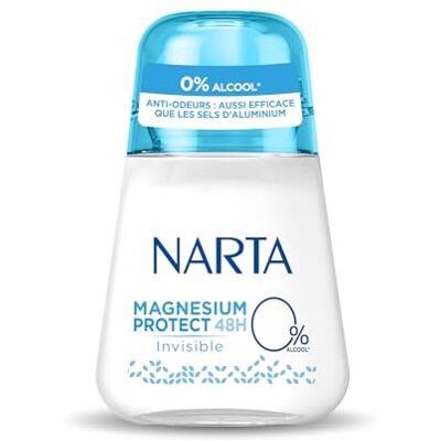 Narta Deodorant Ball Magnesium Protect Invisible 50 ml Narta Deodorant Ball Magnesium Protect Invisible 50 ml