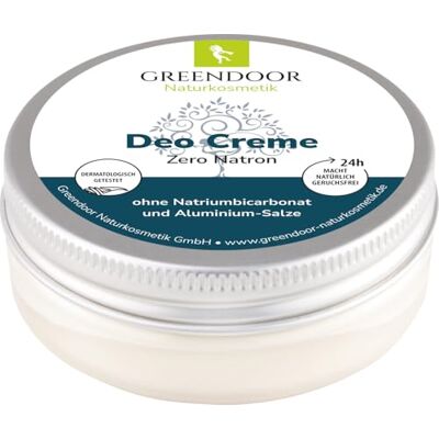 GREENDOOR Zero Natron Vegan deodorantcrème 50 ml zonder zuiveringszout tegen zweetgeur, salie deodorant voor bijzonder gevoelige huid, natuurlijke cosmetica, uniseks geur GREENDOOR Zero Natron Vegan deodorantcrème 50 ml zonder zuiveringszout tegen zweetgeur, salie deodorant voor bijzonder gevoelige huid, natuurlijke cosmetica, uniseks geur