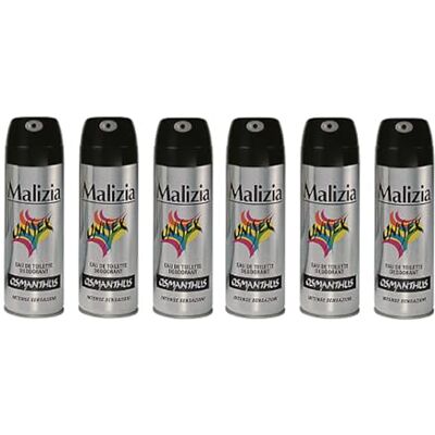 Malizia Malzia Uomo Deospray 125 ml, 6 stuks Malizia Malzia Uomo Deospray 125 ml, 6 stuks