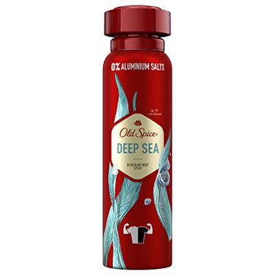 Old Spice Deep Sea Deodorant Spray zonder aluminium voor heren, 150 ml, langdurige geur Old Spice Deep Sea Deodorant Spray zonder aluminium voor heren, 150 ml, langdurige geur
