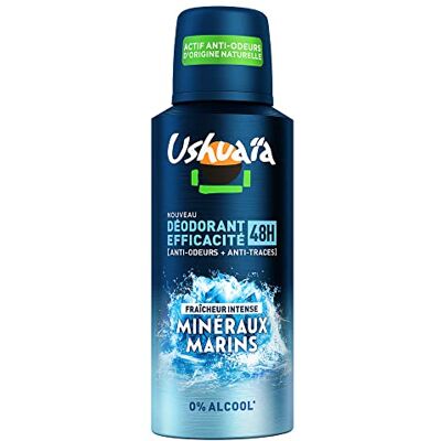 Ushuaia Ushuaïa Deodorantspray voor heren, zeemineralen, 6 stuks Ushuaia Ushuaïa Deodorantspray voor heren, zeemineralen, 6 stuks