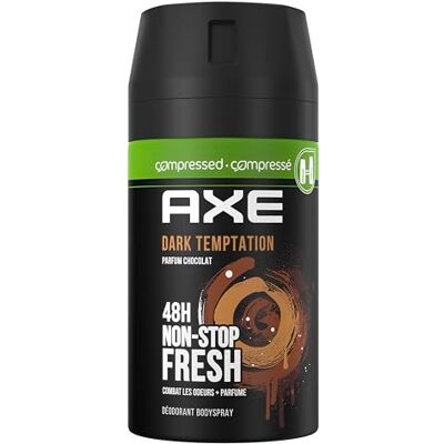 AXE Deodorant voor heren, bodyspray, gecomprimeerd, Dark Temptation, 48 uur, 6 x 100 ml AXE Deodorant voor heren, bodyspray, gecomprimeerd, Dark Temptation, 48 uur, 6 x 100 ml
