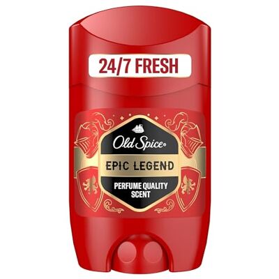 Old Spice Epic Legend Deodorant Stick voor heren, 50 ml, frisheid 24/7 voor dagelijks gebruik, kwaliteitsgeur, geur 0% aluminiumzouten Old Spice Epic Legend Deodorant Stick voor heren, 50 ml, frisheid 24/7 voor dagelijks gebruik, kwaliteitsgeur, geur 0% aluminiumzouten