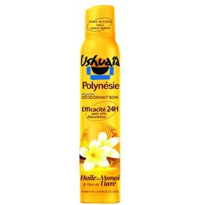 Ushuaia Deodorantverzorging – Polynesië Monoï-olie & Tiarebloem – Werkzaamheid 48 uur – Ideaal voor ontharde huid – Zonder Alcohol – 200 ml Ushuaia Deodorantverzorging – Polynesië Monoï-olie & Tiarebloem – Werkzaamheid 48 uur – Ideaal voor ontharde huid – Zonder Alcohol – 200 ml