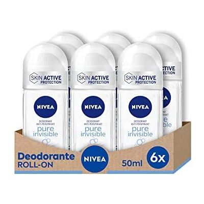 NIVEA , Deodorant, roll-on, 50 ml, 6 stuks NIVEA , Deodorant, roll-on, 50 ml, 6 stuks