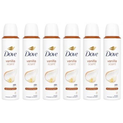 Dove Spray vanille geur 150 ml Base Care Dove Spray vanille geur 150 ml Base Care