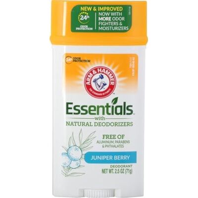 Arm & Hammer , Essentials Natural Deodorant voor dames en heren, schoon, 71 g Arm & Hammer , Essentials Natural Deodorant voor dames en heren, schoon, 71 g