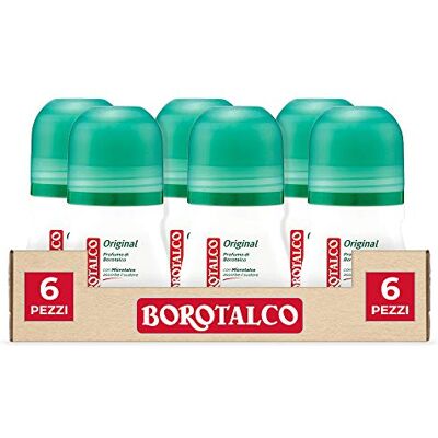 Borotalco Deo Roll-On Original Borotalc parfum, 50 ml, 6 stuks Borotalco Deo Roll-On Original Borotalc parfum, 50 ml, 6 stuks