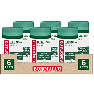 Borotalco Originele Deo Stick Deo Stick met actieve kristaltalk voor droge huid, vermindert transpiratie, effectiviteit 48 uur, 6 flessen van elk 40 ml Borotalco Originele Deo Stick Deo Stick met actieve kristaltalk voor droge huid, vermindert transpiratie, effectiviteit 48 uur, 6 flessen van elk 40 ml