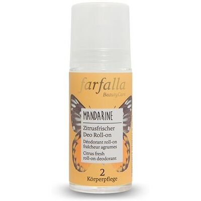 farfalla Mandarine NaTrue Deo Roll-Deodorant 100% natuurlijk, NaTrue gecertificeerd (1 x 50 ml) farfalla Mandarine NaTrue Deo Roll-Deodorant 100% natuurlijk, NaTrue gecertificeerd (1 x 50 ml)