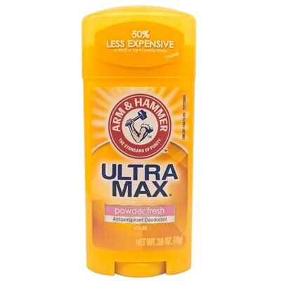 Arm & Hammer Ultra Max anti-transpirant deodorant, onzichtbaar, poederfrisheid, 73 g Arm & Hammer Ultra Max anti-transpirant deodorant, onzichtbaar, poederfrisheid, 73 g
