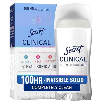 Secret Clinical Strength Deodorant en anti-transpirant voor dames, onzichtbaar, sterk, volledig schoon, 73,7 g Secret Clinical Strength Deodorant en anti-transpirant voor dames, onzichtbaar, sterk, volledig schoon, 73,7 g