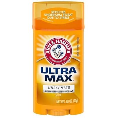 Arm & Hammer ULTRAMAX Anti-transpirant deodorant, solide, ongeparfumeerd, 73,7 g, 3 stuks Arm & Hammer ULTRAMAX Anti-transpirant deodorant, solide, ongeparfumeerd, 73,7 g, 3 stuks