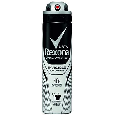 Rexona Men Invisible on Black + White Clothes anti-transpirant deodorant, 6 stuks, 150 ml (6 x 150) Rexona Men Invisible on Black + White Clothes anti-transpirant deodorant, 6 stuks, 150 ml (6 x 150)