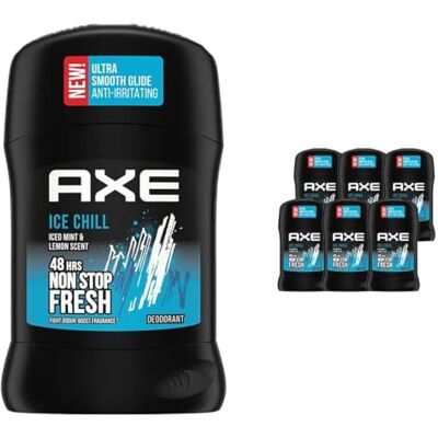 AXE Deodorant Stick Ice Chill, 48 uur non-stop fris, verfrissende geur van ijzige munt en citroen (6 x 50 ml) AXE Deodorant Stick Ice Chill, 48 uur non-stop fris, verfrissende geur van ijzige munt en citroen (6 x 50 ml)