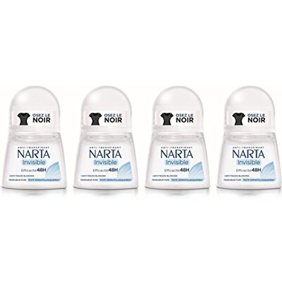 Narta Anti-transpirant, onzichtbaar, bal, 50 ml, 4 stuks Narta Anti-transpirant, onzichtbaar, bal, 50 ml, 4 stuks